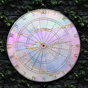pastagaat   Waterverf Glitter Vein Gold Dartbord