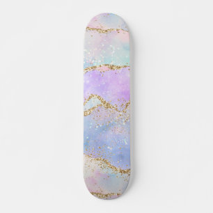 pastagaat Waterverf Glitter Vein Gold Persoonlijk Skateboard