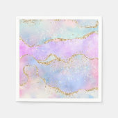  pastagaat | Waterverf Glitter Vein Gold Servet (Voorkant)