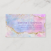  pastagaat | Waterverf Glitter Vein Gold Visitekaartje (Achterkant)