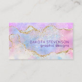  pastagaat | Waterverf Glitter Vein Gold Visitekaartje (Voorkant)