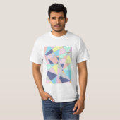 pastal abstract patroon t-shirt (Voorkant volledig)