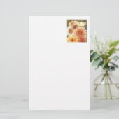 "Pastal Daisies" Floral Stationery Briefpapier (Staand voorkant)