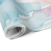 Pastale waterverf Abstract Cadeaupapier (Rol Hoek)