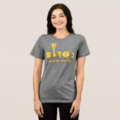 Pastaparty Tri-Blend Shirt (Voorkant volledig)