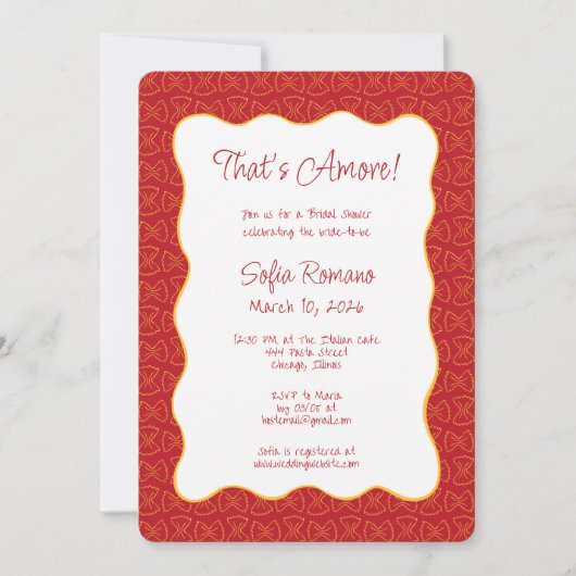 Pastapatroon Dat is een meer Italiaans Vrijgezelle Kaart (Voorkant)