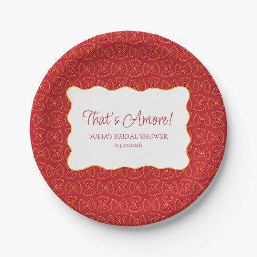 Pastapatroon Dat is een meer Italiaans Vrijgezelle Papieren Bordje (Voorkant)