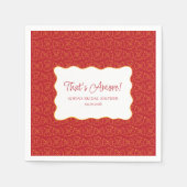 Pastapatroon Dat is een meer Italiaans Vrijgezelle Servet (Voorkant)