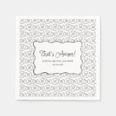 Pastapatroon Dat is een meer Italiaans Vrijgezelle Servet (Voorkant)