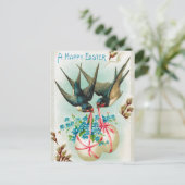  pasta's en paaseieren briefkaart (Staand voorkant)