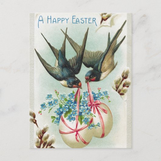  pasta's en paaseieren briefkaart (Voorkant)