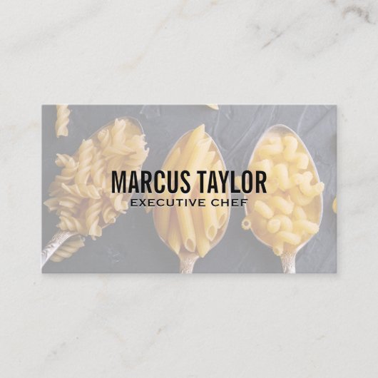 Pasta's op lepels | Culinair Visitekaartje (Voorkant)