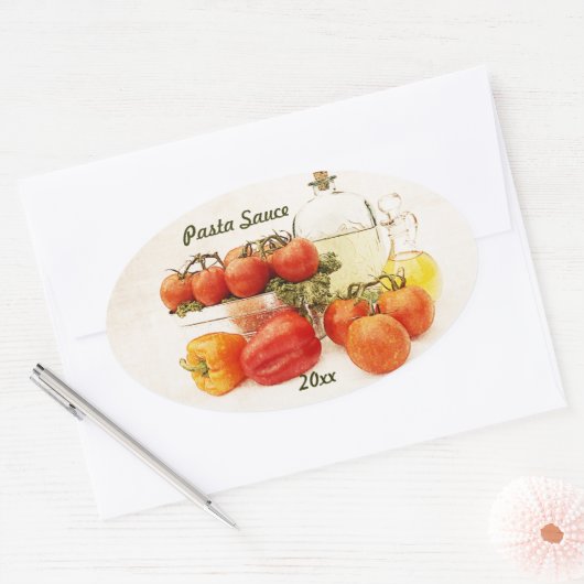 Pastasaus Inblikken Label sticker