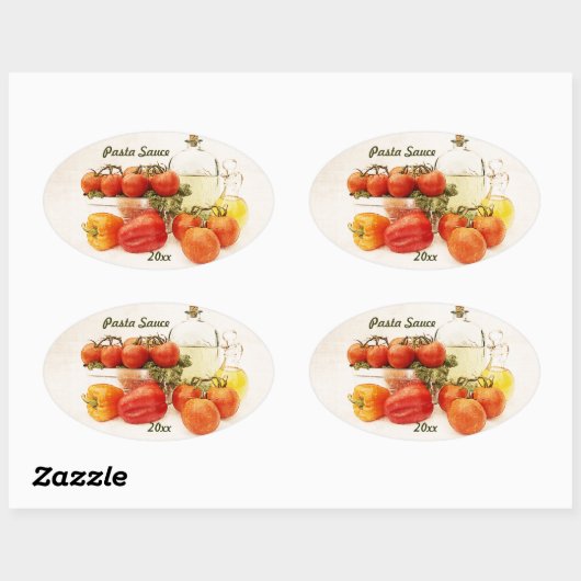 Pastasaus Inblikken Label sticker (Vel)