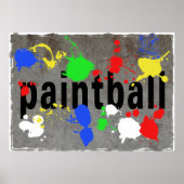 Pastbalplaat op betonwand poster (Voorkant)