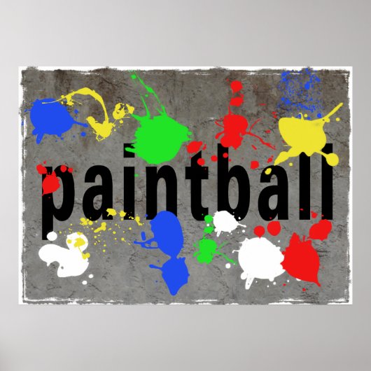 Pastbalplaat op betonwand poster (Voorkant)
