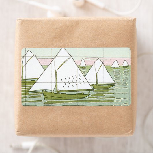 Paste Sailships Seascape Labels (Insitu)