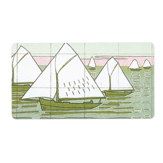 Paste Sailships Seascape Labels (Voorkant)