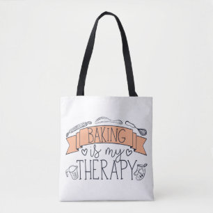 Pastechnok Baker is mijn therapie Tote Bag