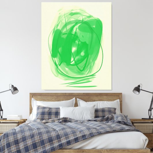 Pasted optical illusion Stretched Canvas Print (Insitu (Slaapkamer))