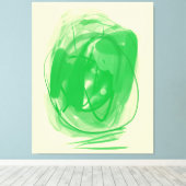 Pasted optical illusion Stretched Canvas Print (Insitu (Houten vloer))