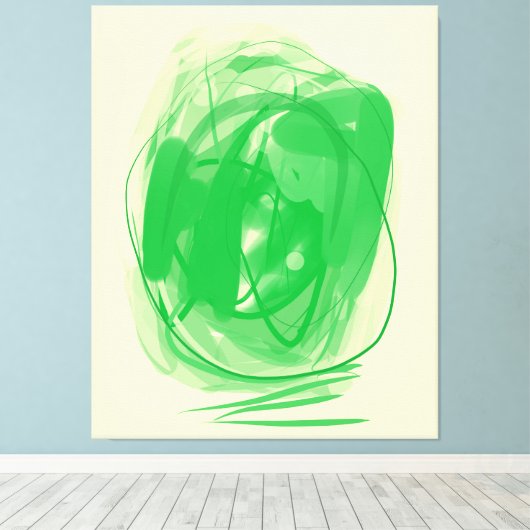 Pasted optical illusion Stretched Canvas Print (Insitu (Houten vloer))