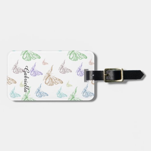 Pasteelboter Bagagelabel (Voorkant horizontaal)