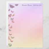 Pasteelboter Briefhoofd (Voorkant / Achterkant)