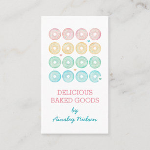 Pasteeldonuts   Bakkerijproducten Visitekaartje