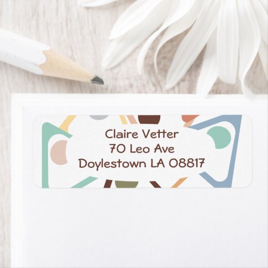 Pasteeldriehoeken Etiket (Insitu)