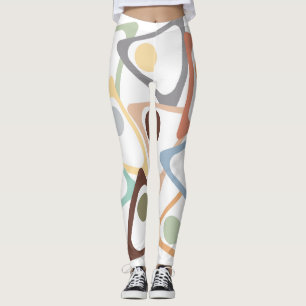 Pasteeldriehoeken Leggings