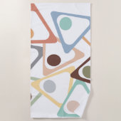 Pasteeldriehoeken Strandlaken (Voorkant)