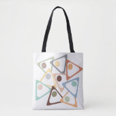 Pasteeldriehoeken Tote Bag (Voorkant)