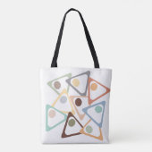 Pasteeldriehoeken Tote Bag (Achterkant)