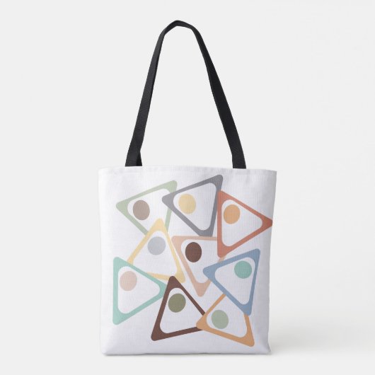 Pasteeldriehoeken Tote Bag (Achterkant)