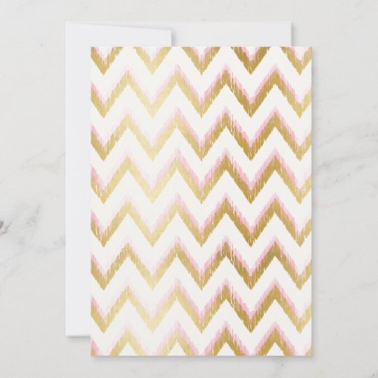 Pasteeldrocatcher Faux Gold Foil Birthday Party Kaart (Achterkant)