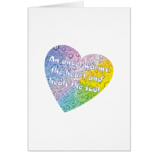 Pasteeldruplets Angel Heart Card