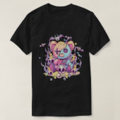 PasteelGothic Teddy Bear Voodoo Doll Cute Aestheti T-shirt (Design voorkant)