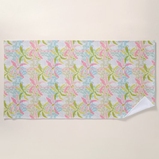 Pasteelhanddoek Strandlaken (Voorkant)