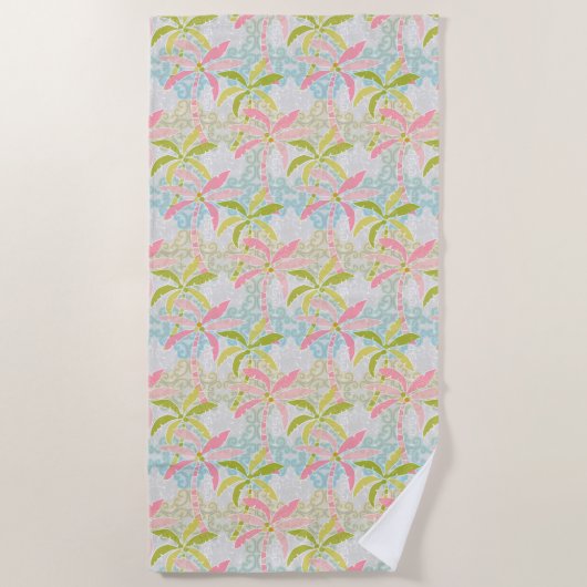 Pasteelhanddoek Strandlaken (Voorkant)