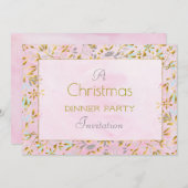 Pasteelkerstfeest 5x7 Uitnodigen Kaart (Voorkant / Achterkant)