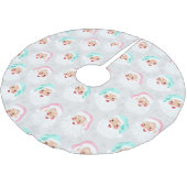 Pasteelkerstkerstman met kerstmis kerstboom rok (Gekanteld)