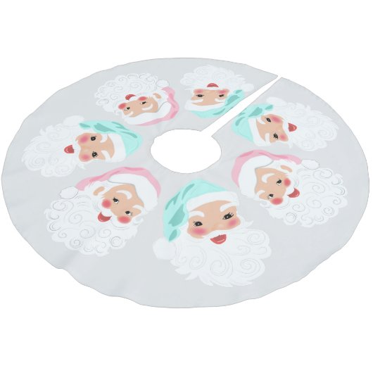 Pasteelkerstkerstman met kerstmis kerstboom rok (Gekanteld)