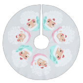 Pasteelkerstkerstman met kerstmis kerstboom rok (Voorkant)