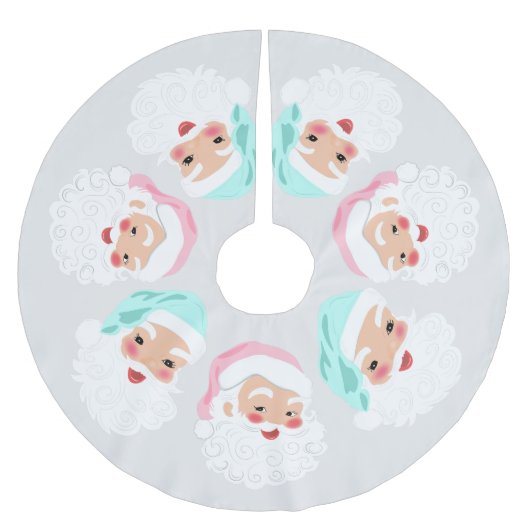 Pasteelkerstkerstman met kerstmis kerstboom rok (Voorkant)