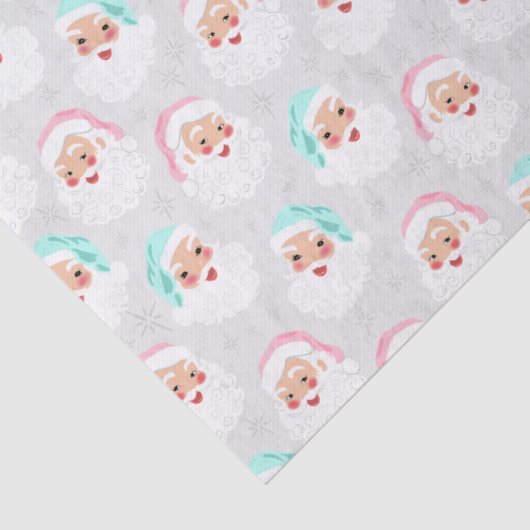 Pasteelkerstkerstman met kerstmis tissuepapier (Detail)