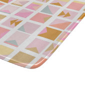  pasteelkleuren Moderne geometrische vormgeving Snijplank (Hoek)