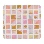  pasteelkleuren Moderne geometrische vormgeving Snijplank (Voorkant)