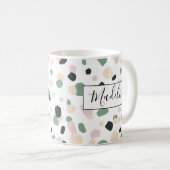 pasteelkleurige Mok met puntkomma's (Voorkant rechts)