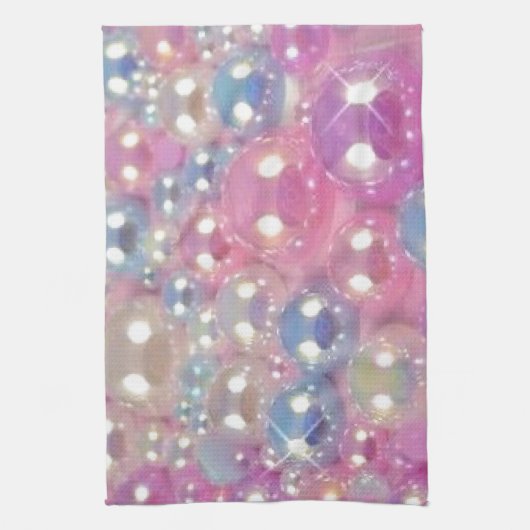 Pasteelkralen keukenhanddoek (Verticaal)